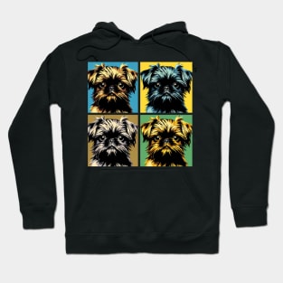 Pop Retro Brussels Griffon Art - Cute Puppy Hoodie